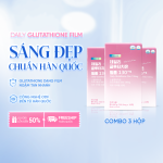 [Combo 3 Hộp] DAILY GLUTATHIONE FILM 130MG Sáng Da, Mờ Nám