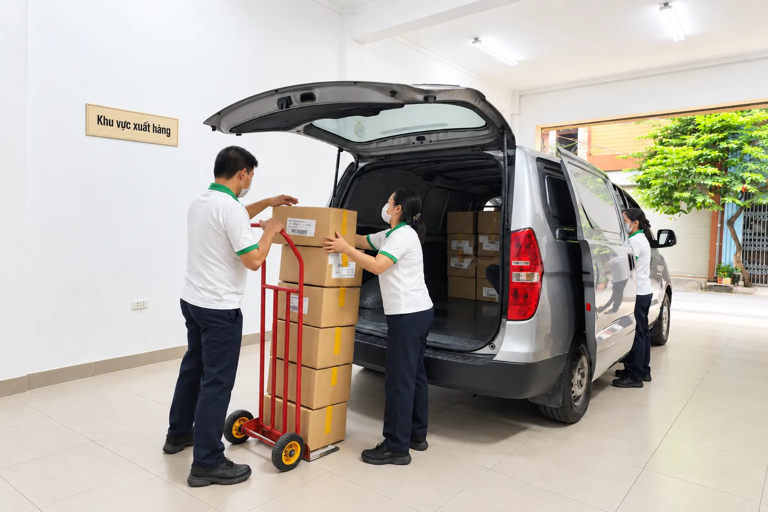 Đội xe vận chuyển, giao nhận của Ngọc Thiện