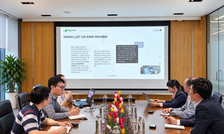 Chào đón đoàn lãnh đạo Công ty TNHH Yokogawa Việt Nam đến thăm và làm việc tại Ngọc Thiện